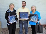 Ms. Harriet Outlaw, Mr. Mike Bunn and Ms. Claudia Campbell - Recipients of the Excellence in Local History Award