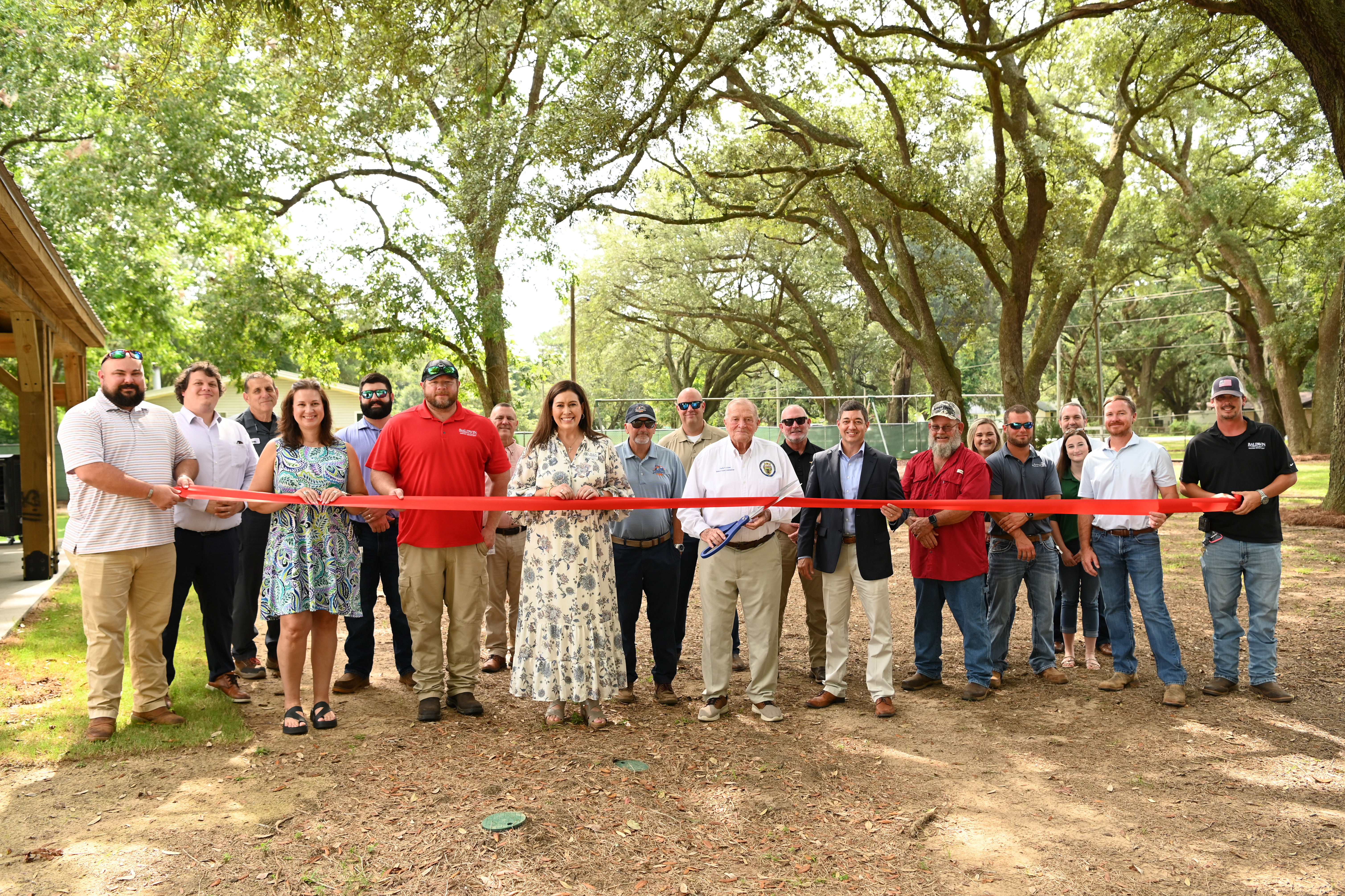 ribbon cutting at lillian park